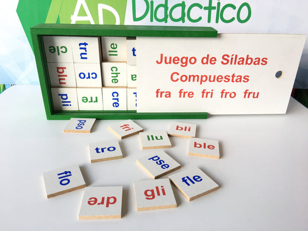 JUEGO DE SILABAS COMPUESTAS