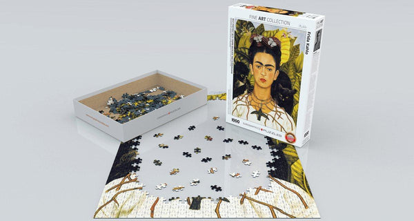 ROMPECABEZAS FRIDA KAHLO - PORTRAIT WITH THORN NECKLACE & HUMMINGBIRD 1000 PCS