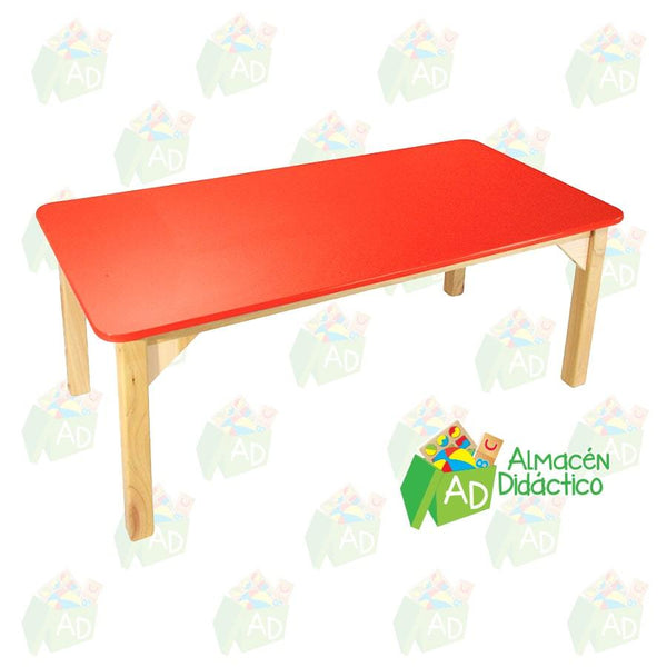 MESA RECTANGULAR DE MADERA