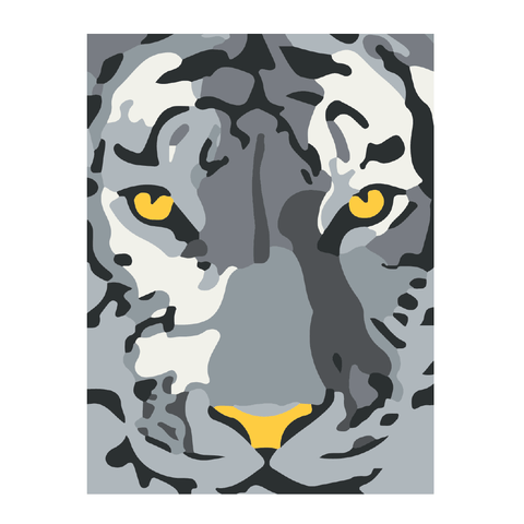 PINTA POR NUMERO - TIGRE DE BENGALA