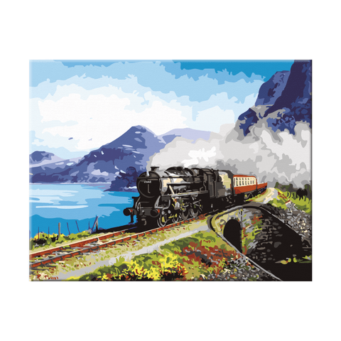 PINTA POR NUMERO - VIAJE EN TREN