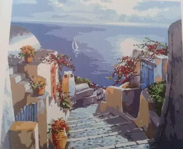 PINTA POR NUMERO - VACACIONES EN SANTORINI