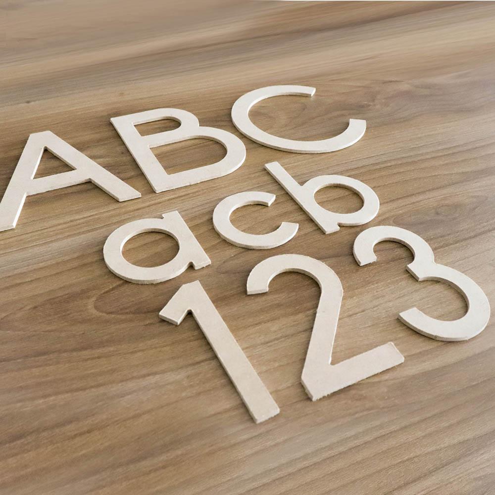 ABECEDARIO Y NÚMEROS DE MADERA