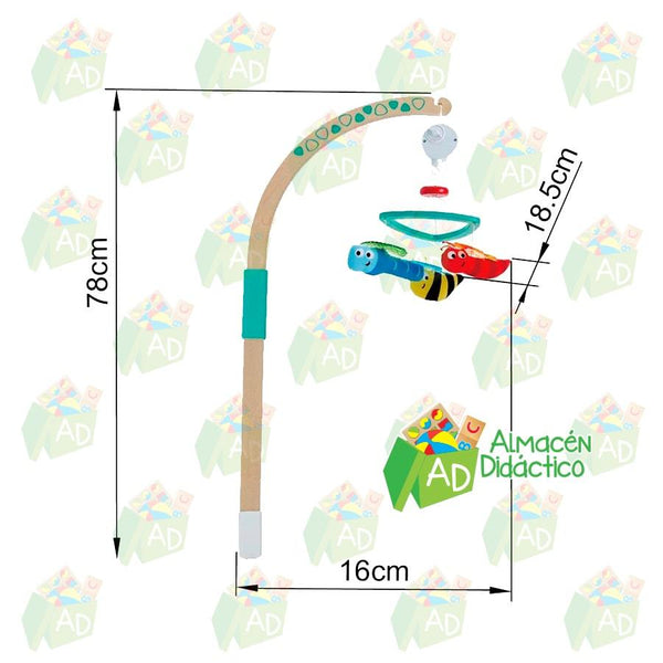 COLGADOR GIRATORIO PARA BEBÉS DE FÁCIL INSTALACIÓN  - HAPE  -  SWEET DREAMS BABY MOBILE