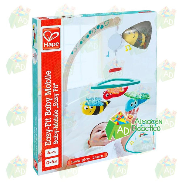 COLGADOR GIRATORIO PARA BEBÉS DE FÁCIL INSTALACIÓN  - HAPE  -  SWEET DREAMS BABY MOBILE