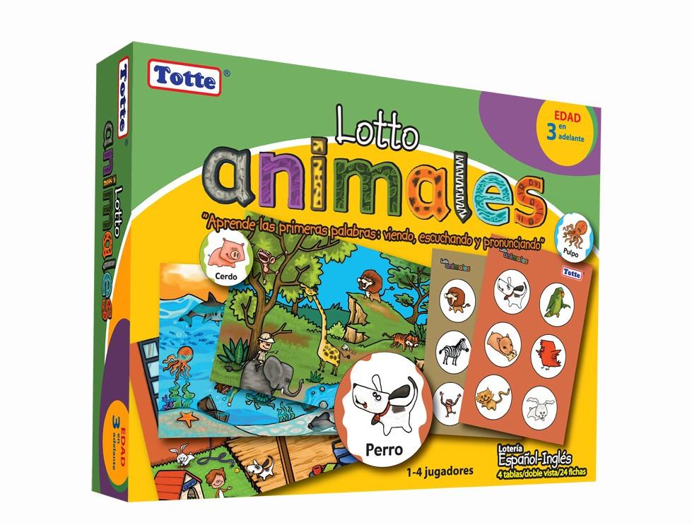 LOTTO ANIMALES (LOTERIA ESPAÑOL - INGLES)