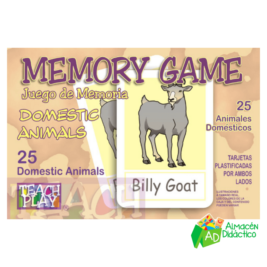 MEMORY GAME DOMESTIC ANIMALS