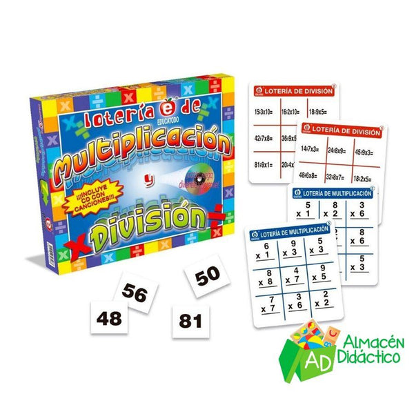 LOTERÍA DE MULTIPLICACIÓN Y DIVISIÓN